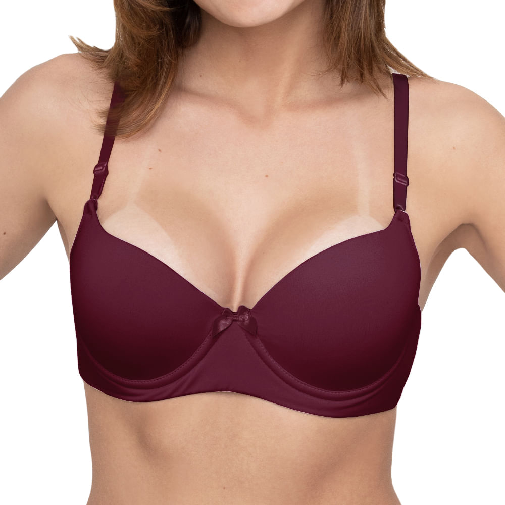 Conjunto de Lingerie com Bojo Microfibra Mescla Conforto