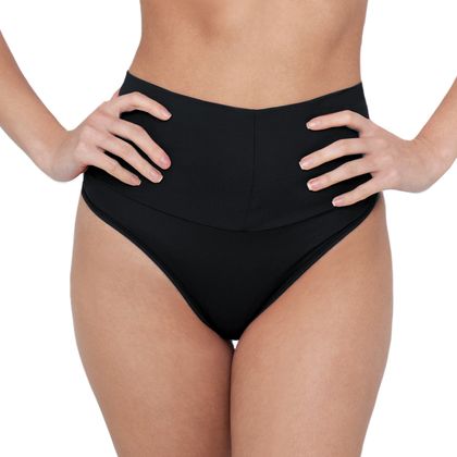 Calcinha Cinta Fio Dental Microfibra Tamanho:G;Cor:Branco