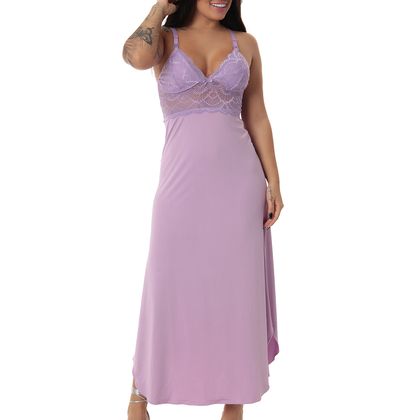Camisola Longa Amamentação Tamanho:G;Cor:Lilás