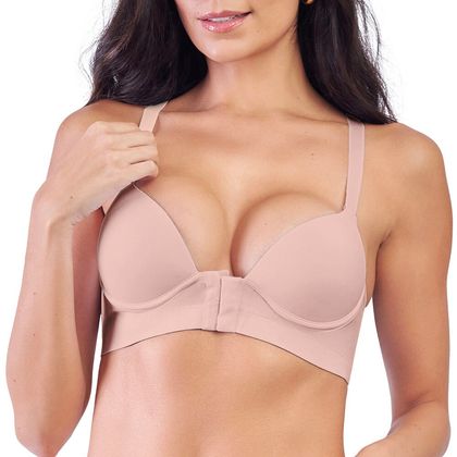 Sutiã Bojo Fecho Frontal Tamanho:M;Cor:Nude
